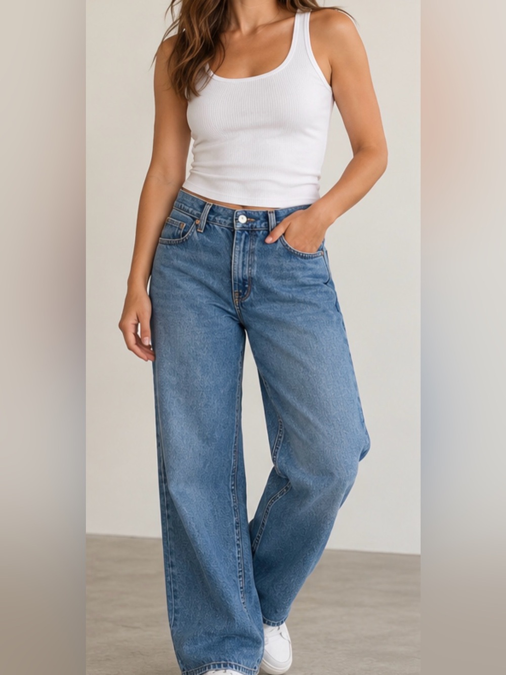 Abercrombie & Fitch Ultra Loose Low Rise Jeans Size 26 / 2S Baggy Wide Leg